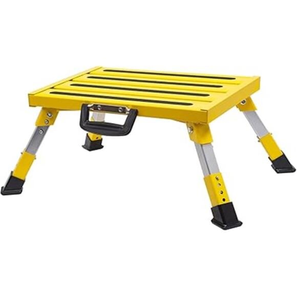 Wheels RV Steps Portable Foldable RV Steps Anti-Slip Surface with Handles - Picture 7 of 7